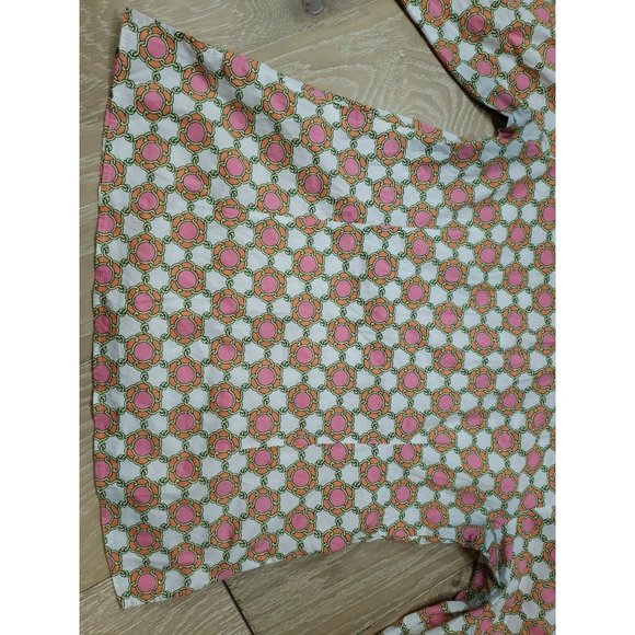 Vineyard Vines Sz 6 Tunic Mandarin Neck Long Sleeve Multicolor Graphic Top - Picture 9 of 12